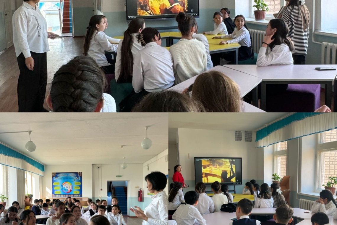 Ұлттық кітап күніне орай мектебіміздің кітапхана меңгерушісі А. Ш. Нурбахтинованың бастауымен 5-сынып оқушылары "Менің атым-Қожа" фильмін көрді. Фильмнен соң оқушылар Бердібек Соқпақбаевтың повесі бойынша түсірілген киноны талдап, өз ойларын айтты.