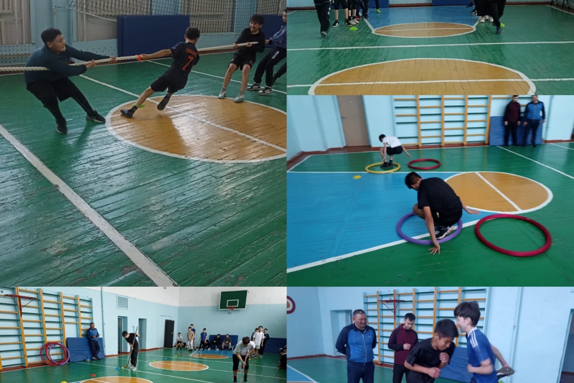 "Ұлы жеңістің 80 жылдығы мен Отан қорғаушылар күні" мерекелеріне орай "Патриот" акциясы аясында өткізілетін мектепішілік іс-шаралар жоспарына сәйкес мектебіміздің дене шынықтыру мұғалімдері 6-8 сыныптар арасында «Батыр бала» спорттық эстафетасын өткізді.