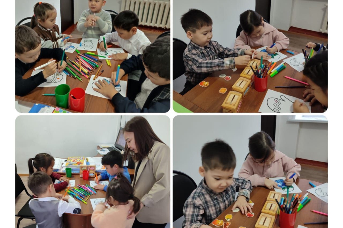 Мектебіміздің психологі мектепалды сынып тәрбиеленушілерімен қарым-қатынас, эмоцияны тану, зейін мен есте сақтауды дамыту бағытында жұмыстар жүргізді.